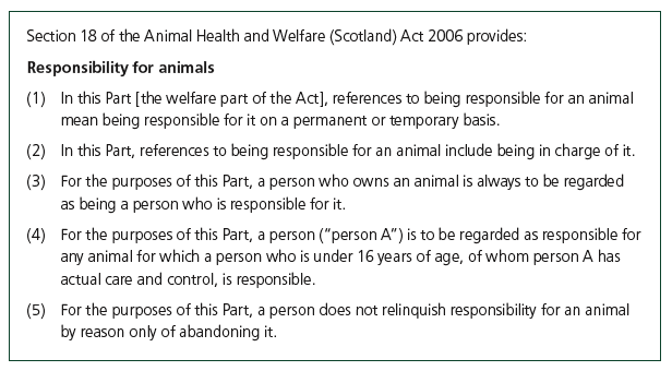 The Animal Health and Welfare (Scotland) Act 2006