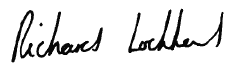 Signature of Richard Lockhart A member of the Scottish Executive