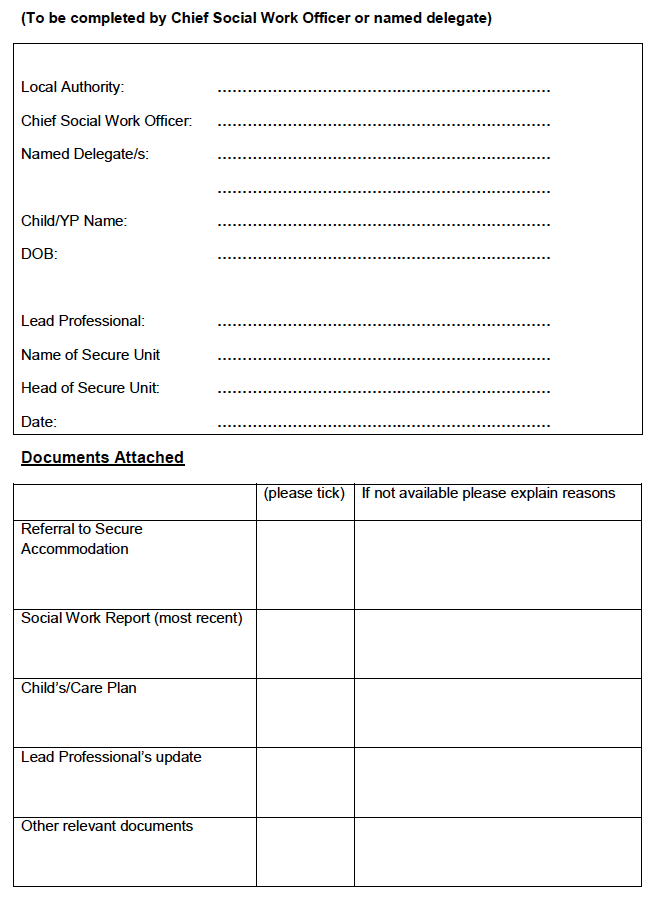 Annex 2: Secure Care Decision Making Protocol 1