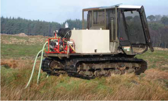 Photo 8A.7 A soft track vehicle equipped with a fire fogging system