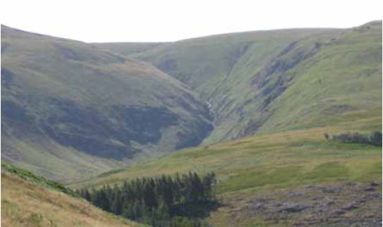 Photo B3.1 The shape of the terrain will influence fire behaviour