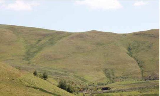  Photo B3.10 A number of re-entrants formed by drainage features