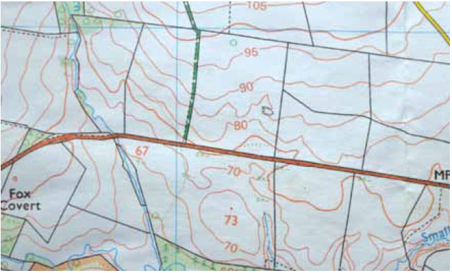 Photo B4.8 Showing the contour interval