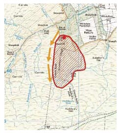 Fig. B6.15 The fires future potential intensities and size can be limited by applying appropriate tactics