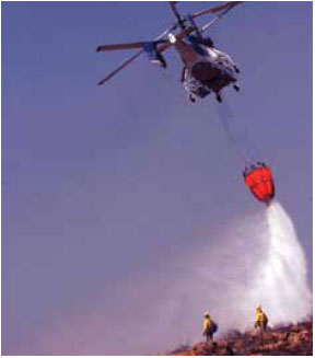 Photo B9.11 A drop from a bambi-bucket