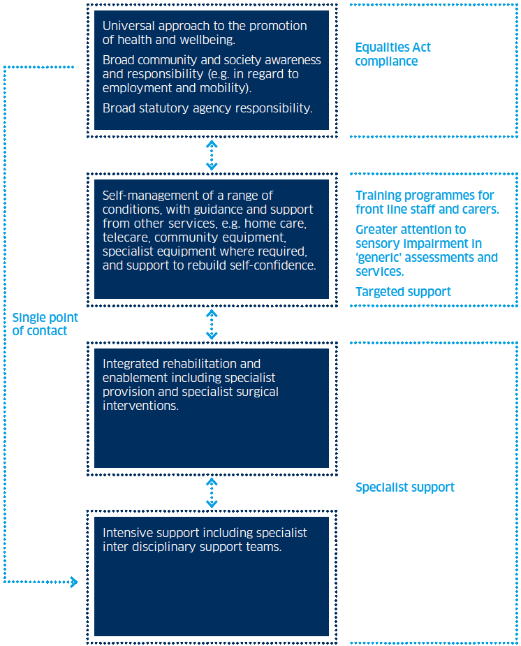 hierarchy of need for sensory impairment