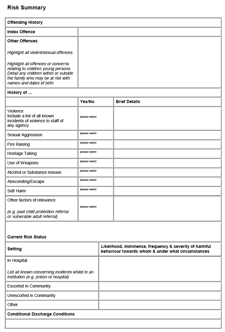 MAPPA Referral Form - Restricted Patients