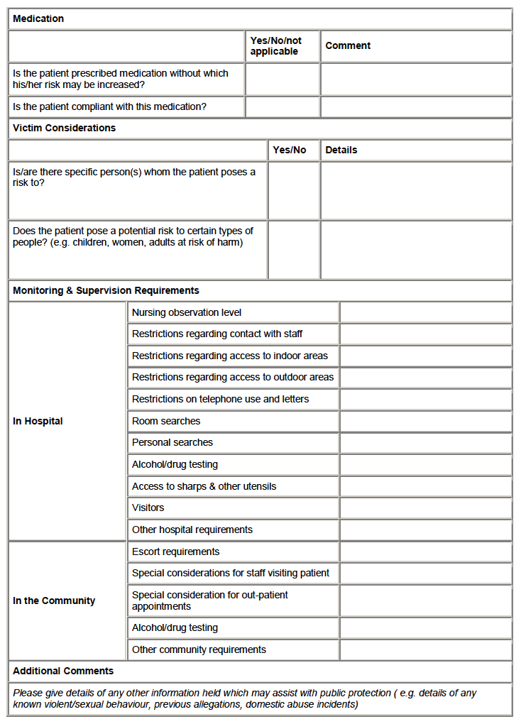 MAPPA Referral Form - Restricted Patients