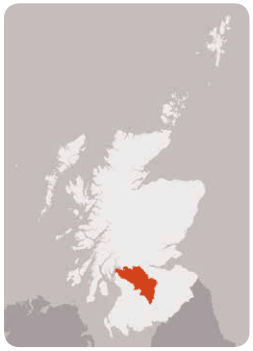 Map - Glasgow and the Clyde Valley. Map - Glasgow and the Clyde Valley.