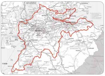 Map -Central Scotland Green Network. Map - Central Scotland Green Network.