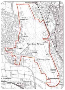 Map - Aberdeen Airport. Map - Aberdeen Airport.