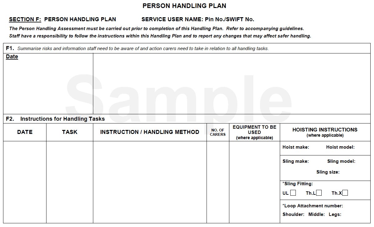 Person Handling Assessment