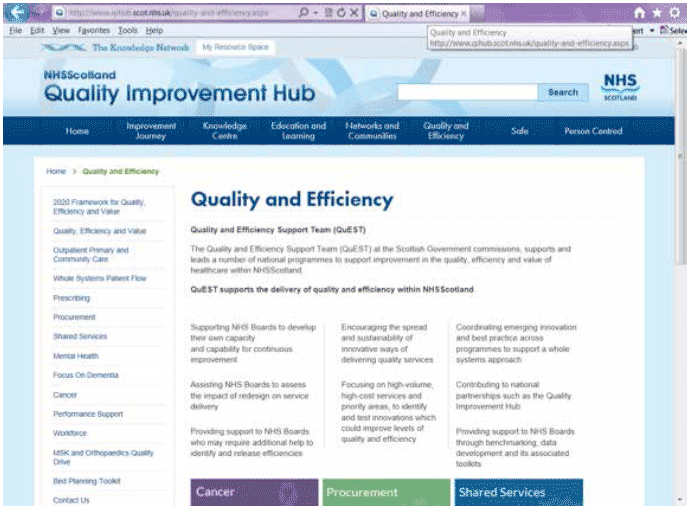 Example of web page