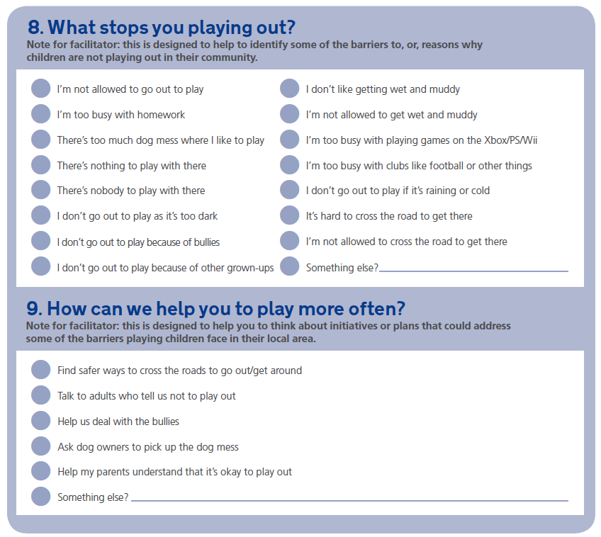 Questions and notes for facilitators template part 3