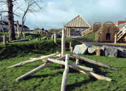 wood stacks outdoors