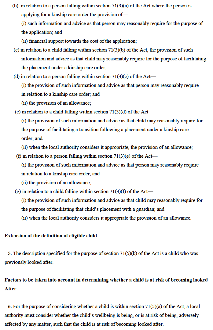 THE KINSHIP CARE ASSISTANCE (SCOTLAND) ORDER 2016 THE KINSHIP CARE ASSISTANCE (SCOTLAND) ORDER 2016