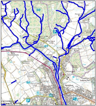 Map of Bodies of Water