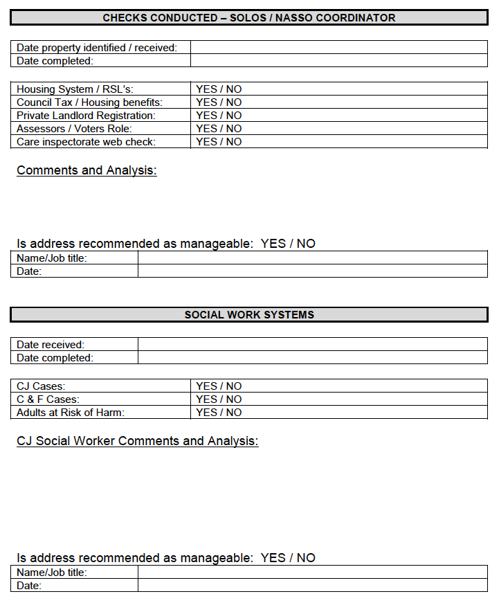 Template &ndash; Environmental Risk Assessment