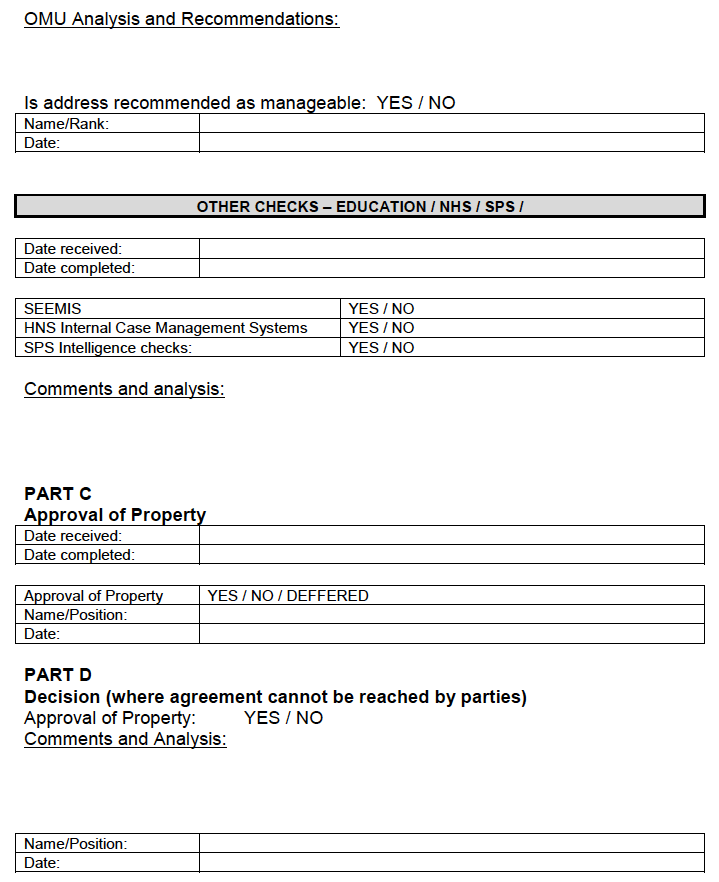 Template &ndash; Environmental Risk Assessment
