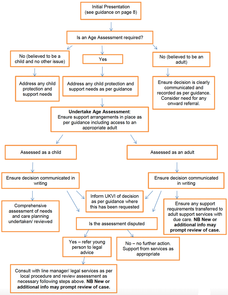 Flowchart : The Age Assessment Process