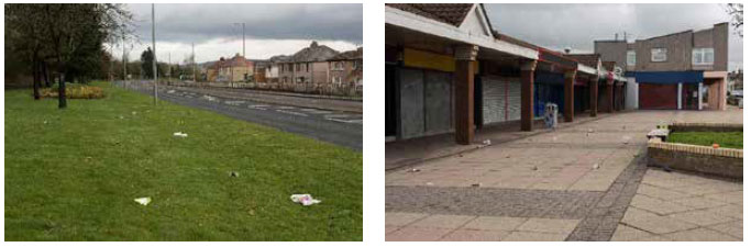 Litter and Refuse Grade D: Significant amounts of litter and refuse, with consistent distribution and accumulations