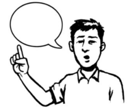A person having their say