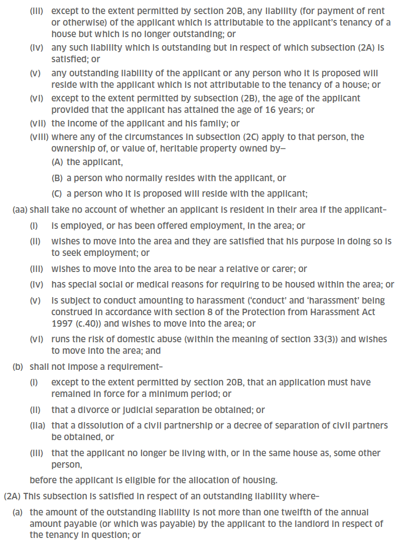 The Housing (Scotland) Act