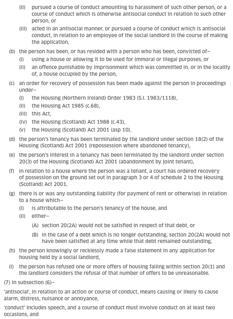 The Housing (Scotland) Act