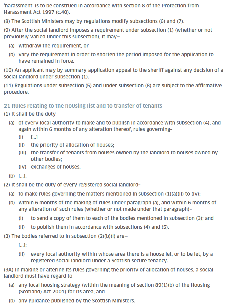 The Housing (Scotland) Act