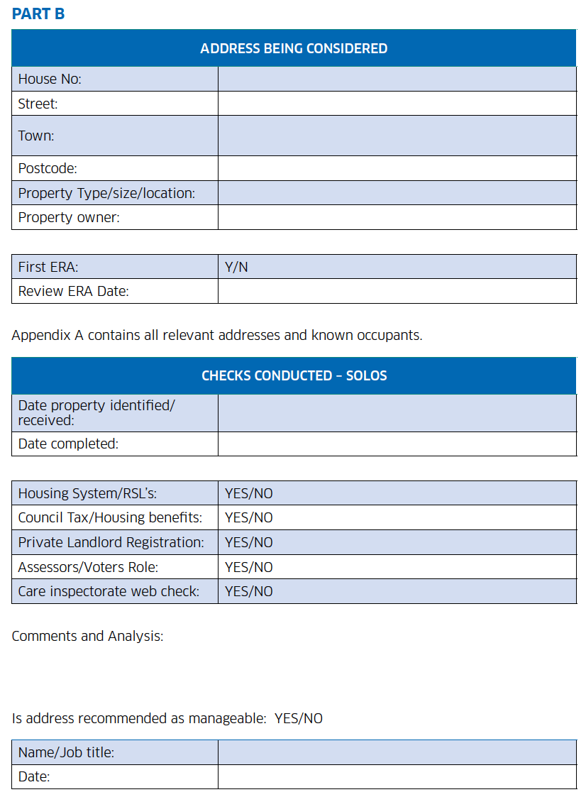 Template – Environmental Risk Assessment