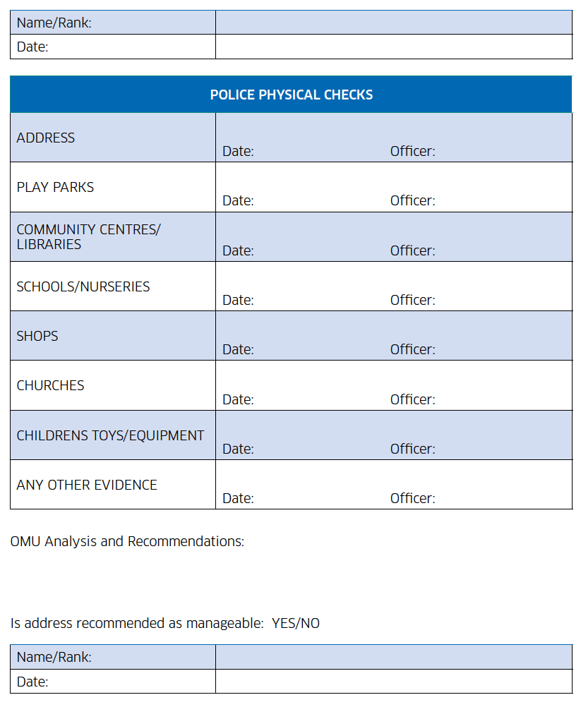 Template – Environmental Risk Assessment