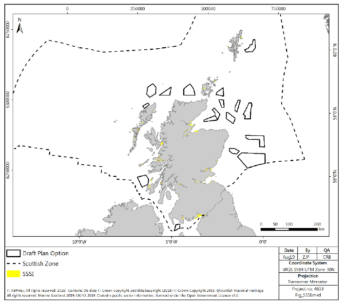 Figure 39 Sites of Special Scientific Interest with marine or coastal elements Figure 39 Sites of Special Scientific Interest with marine or coastal elements