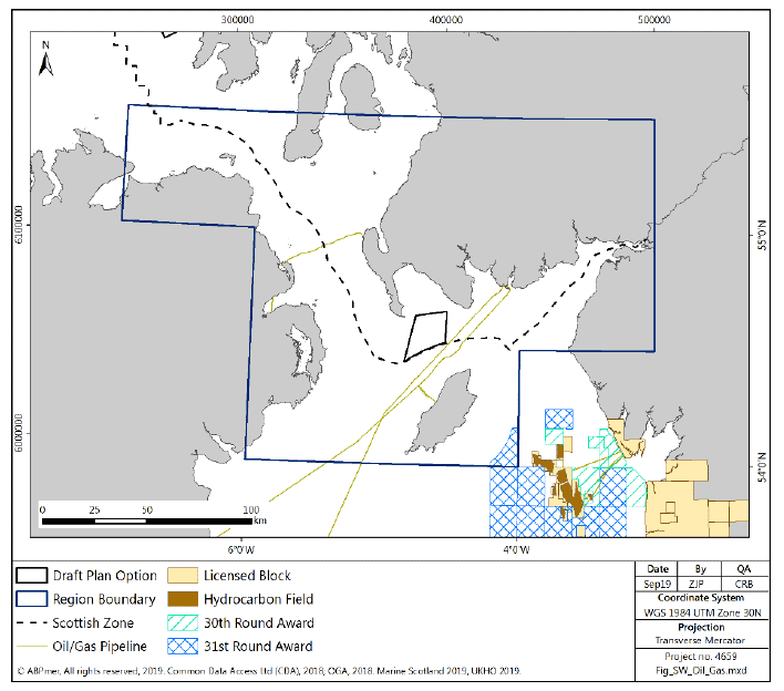 Figure 61 South West region: oil and gas infrastructure Figure 61 South West region: oil and gas infrastructure