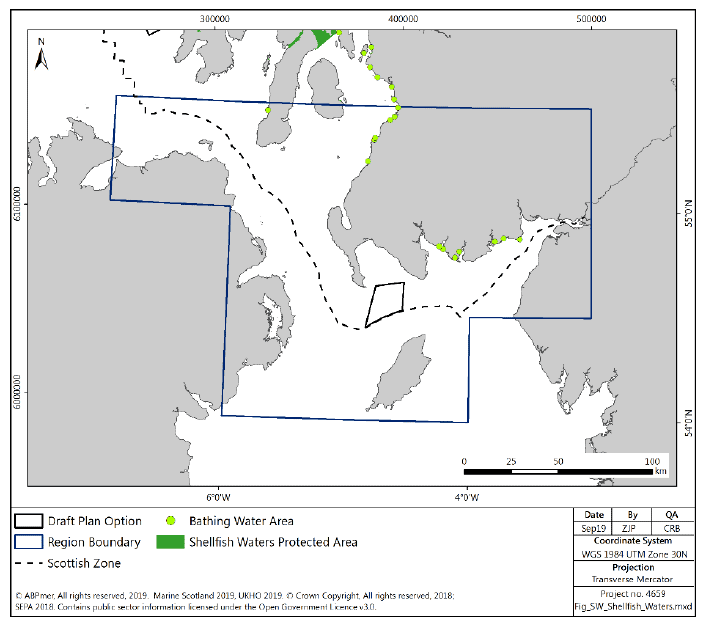 Figure 87 South West region: shellfish and bathing water protected areas Figure 87 South West region: shellfish and bathing water protected areas