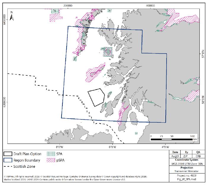 Figure 128 West region: marine and coastal SPA sites Figure 128 West region: marine and coastal SPA sites