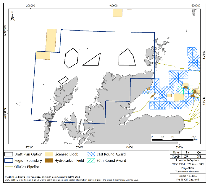 Figure 147 North region: oil and gas infrastructure and licenced blocks Figure 147 North region: oil and gas infrastructure and licenced blocks
