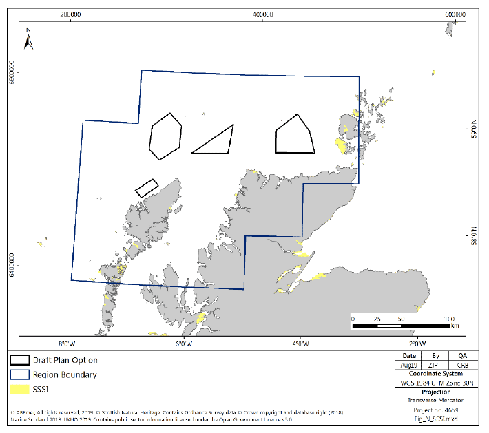 Figure 171 North region: marine and coastal SSSI sites Figure 171 North region: marine and coastal SSSI sites