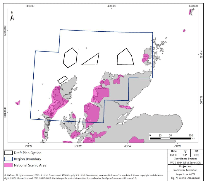 Figure 183 North region: National Scenic Areas Figure 183 North region: National Scenic Areas