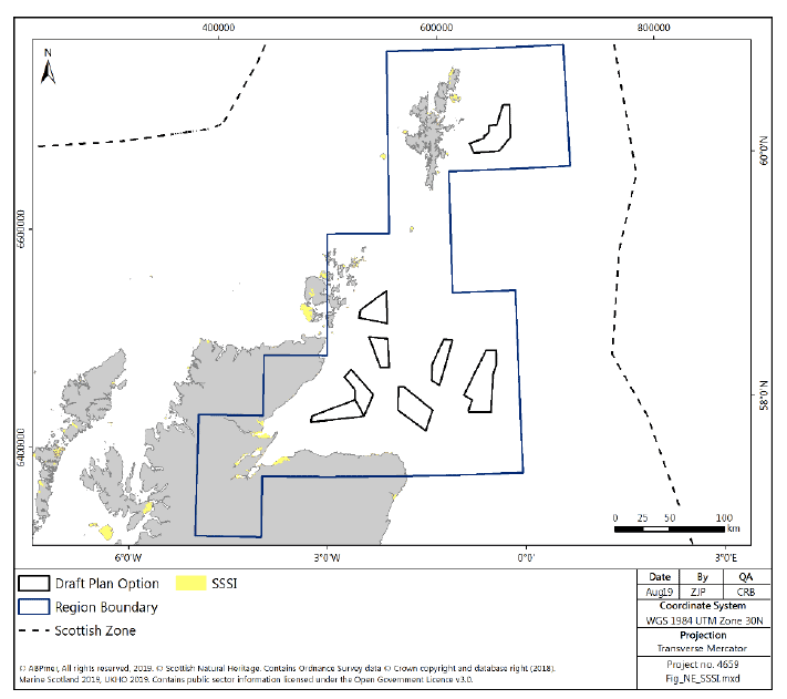 Figure 216 North East region: marine and coastal SSSI sites Figure 216 North East region: marine and coastal SSSI sites
