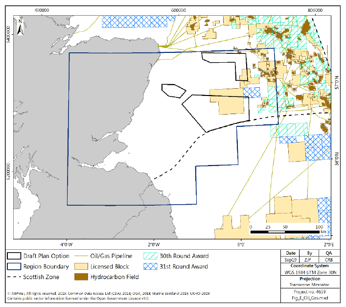 Figure 233 East region: oil and gas infrastructure and licensed blocks Figure 233 East region: oil and gas infrastructure and licensed blocks