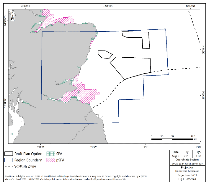 Figure 258 East region: marine and coastal SPA sites Figure 258 East region: marine and coastal SPA sites