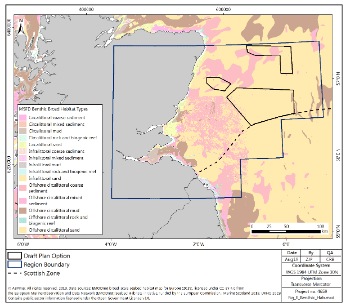 Figure 261 East region: benthic habitats Figure 261 East region: benthic habitats
