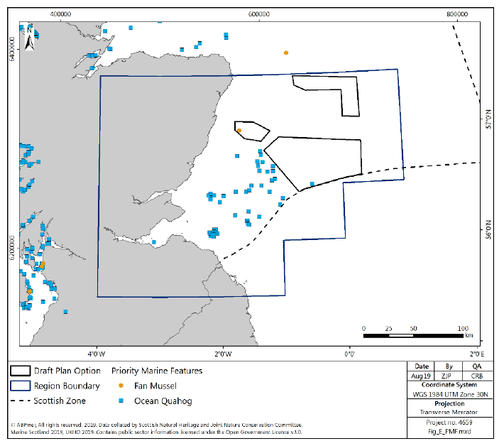 Figure 262 East region: records of benthic PMF Figure 262 East region: records of benthic PMF