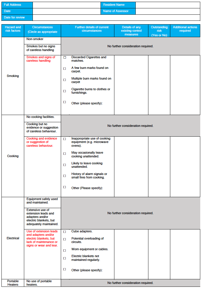Person-Centred Fire Safety Risk Assessment Template Person-Centred Fire Safety Risk Assessment Template