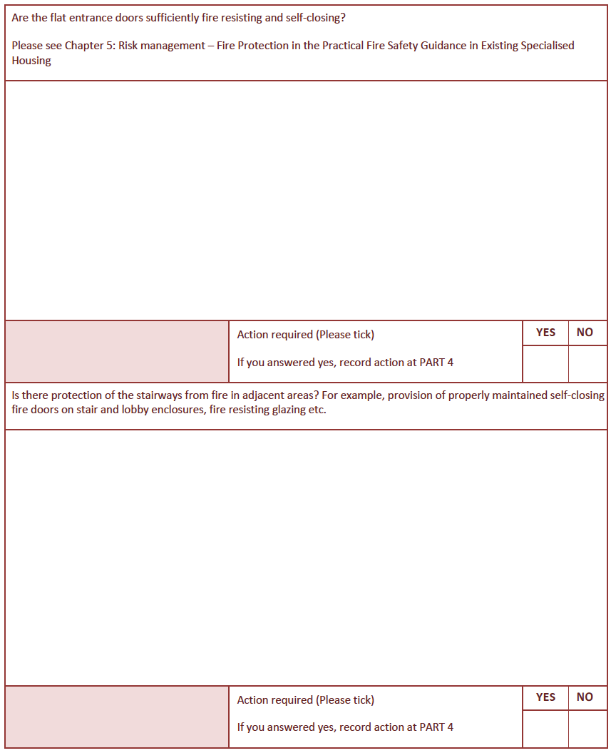 Fire Safety Risk Assessment Template