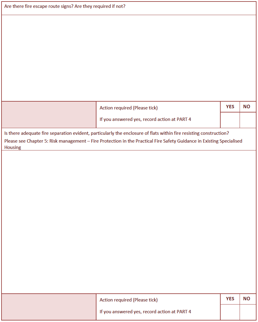 Fire Safety Risk Assessment Template