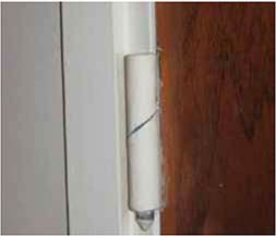 A picture of a doors Rising Butt Hinge 