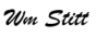 Signature of Bill Stitt