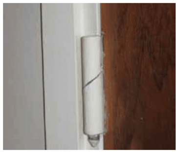 The image shows a Rising Butt Hinge