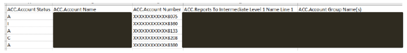 user role – running a report – report samples